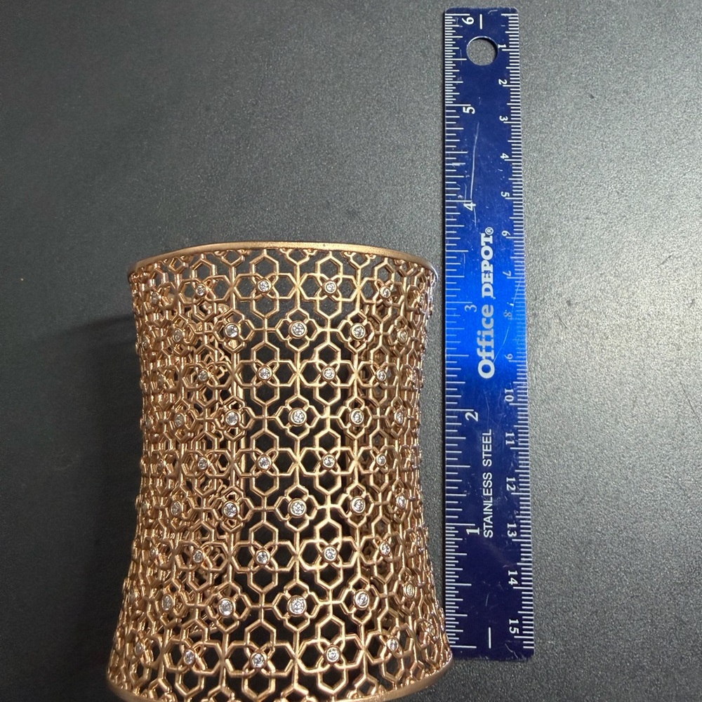 Kendra Scott Jude Gold Filigree Cuff Band Bracelet